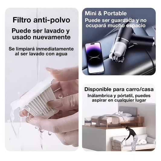 ASPIRADORA PÓRTATIL 3 EN 1 - ENVÍO GRATIS + PAGAS AL RECIBIR